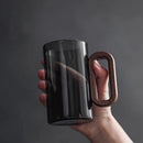 LumoGlass - Elegant glaskrus i mørktonet glas