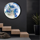 LunaGlow – LED Væglampe med Jord- og Måne-design