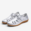 Dame slip-on sandaler med Velcro-strop