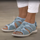 Dame åbne tå flade sandaler