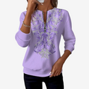 Dame Halv Zip Slank Fit Sweater
