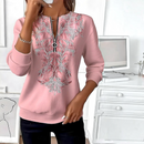 Dame Halv Zip Slank Fit Sweater