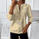 Dame Halv Zip Slank Fit Sweater