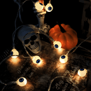 Halloween String Lights with Ghosts and Pumpkins