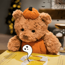 Halloween Plush Toy Bear with Pumpkin Design
