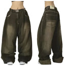 Zane - Dame bukser med vide ben og høj talje