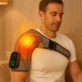 Trådløs opvarmet skuldermassageapparat til nakke og skuldre