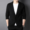 Charles – Herre cardigan slim fit med nedslået krave