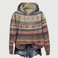 NordicCozy - Varm uldsweater med hætte til kvinder