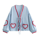 Avani -Vintage skjorte med hjerteformede lommer