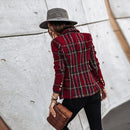 Clara - Dobbeltradet ternet blazer