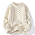 Emma – Oversized Sweater Med Rund Hals & Ribkanter