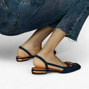 Lioma - Sandaler med slingback og dekorativt spænde