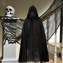 Black Hooded Cape for Halloween Cosplay