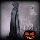 Black Hooded Cape for Halloween Cosplay