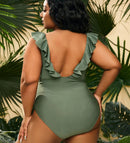 Francesca plus size rygløs badedragt