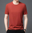 Harry - Slim Fit mesh T-shirt med rund hals