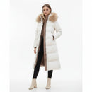 Maya – Lang Vinterfrakke med Kunstpelskrave og Elegant Pasform