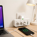 VoltNest - Stikdåse med 3 stik, USB og USB-C porte