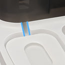 PetNest – Kompakt hævet foderstation med gennemsigtigt låg og system med to skåle