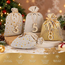 PouchNest - Adventskalender med 24 nummererede stofposer