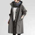 Solenne trenchcoat med hætte