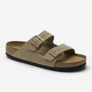 Slip-on sandaler med rund tå