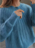 Katherine - Elegant Løs Pasform Langærmet Sweater
