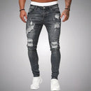 Max - Slim fit bukser med flere lommer og slidte detaljer