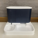 PetNest – Kompakt hævet foderstation med gennemsigtigt låg og system med to skåle