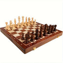 CrownChess - Elegant skaksæt med detaljerede brikker og