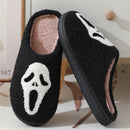 Halloween Slippers with Skull Design