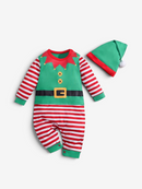 Skøn Baby Elf Halloween Romper med Hat