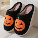 Halloween Slippers with Pumpkin Design