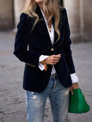 Julia fløjlsblazer