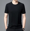 Harry - Slim Fit mesh T-shirt med rund hals