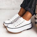 Lana - Løft din komfort med stilfulde snøresneakers