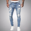 Max - Slim fit bukser med flere lommer og slidte detaljer
