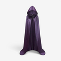 Sort Kappe med Hætte til Halloween og Cosplay
