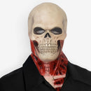 Blodig Skeletmaske til Halloween Kostume