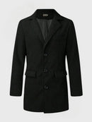 Mark - Herre overfrakke slim fit med flere lommer