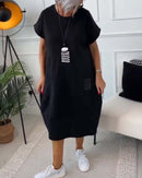Faye - Casual ærmeløs kjole med stor sidelomme