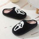 Halloween Slippers with Skull Design