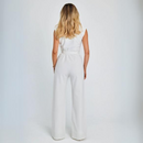Ariana - Dame ærmeløs jumpsuit med V-hals og vintage