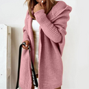 Dame Hoodie Strikket Cardigan