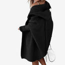 Dame Hoodie Strikket Cardigan
