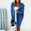Dame Hoodie Strikket Cardigan