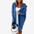 Dame Hoodie Strikket Cardigan
