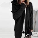 Dame Hoodie Strikket Cardigan