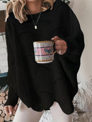 Lina - Afslappet sweater med lanterneærmer og rund